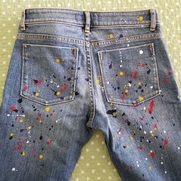 🔴SOLD🔴 Alice Olivia Stacey Bendet Splatter Denim - Picture 4 of 8